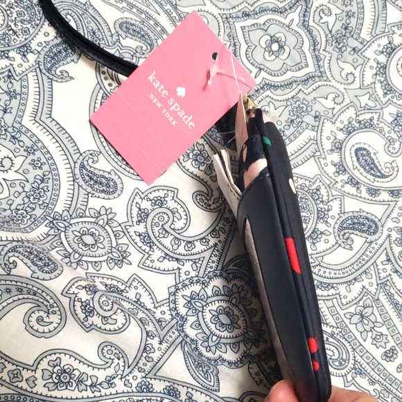 Kate Spade Chelsea Whimsy Floral Card Case ID Wallet Lanyard wallet wristlet - Picture 6 of 10